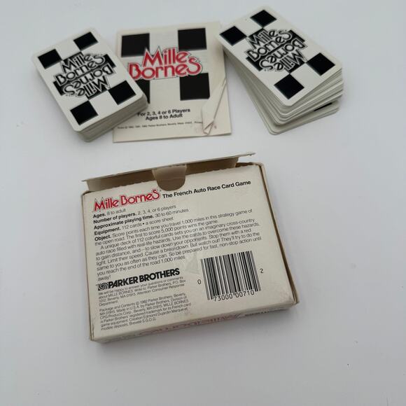 Vintage Mille Bornes Card Game 1982 Parker Brothers Complete - Picture 4 of 7
